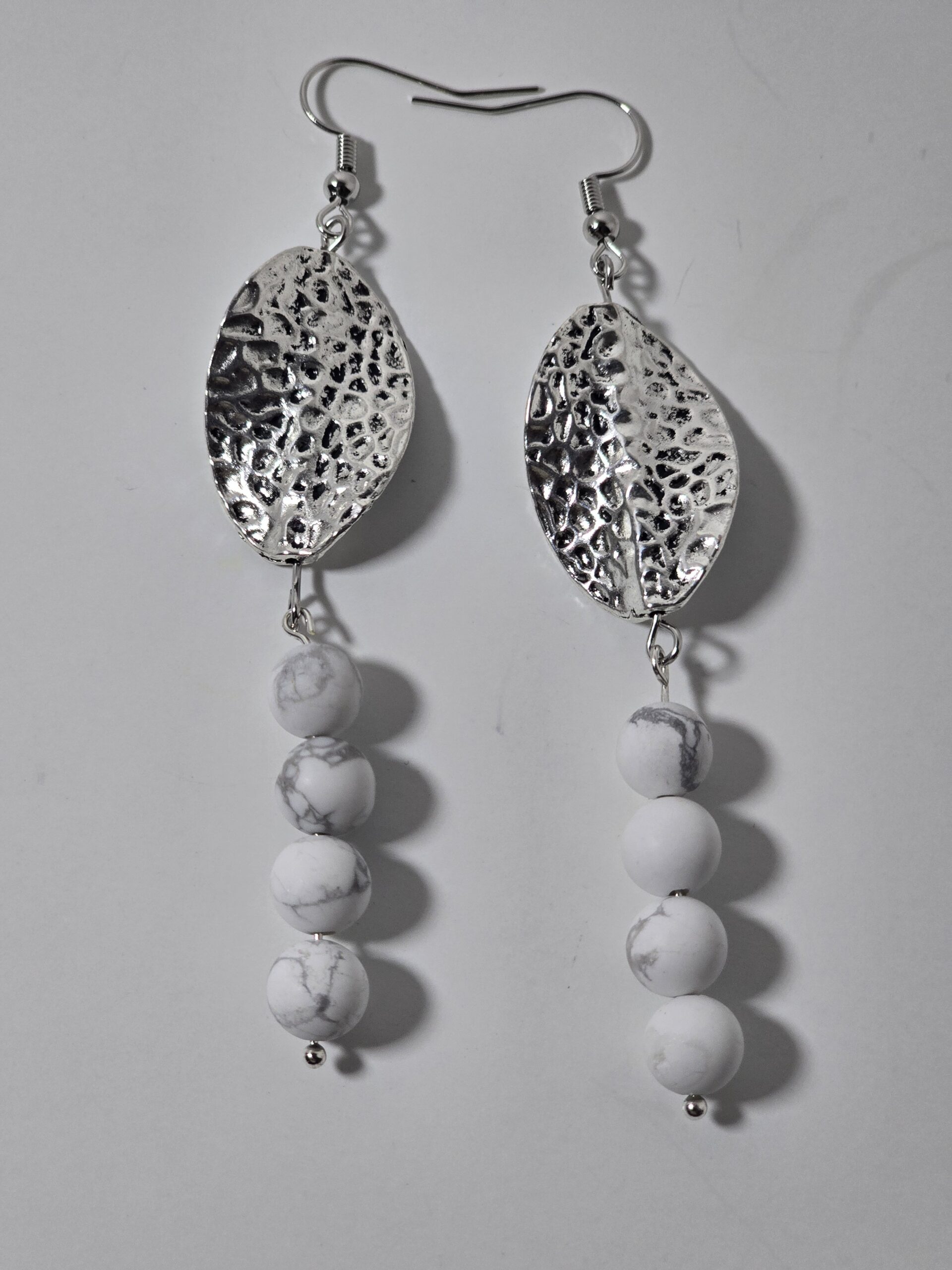 Hammered Steel Earrings